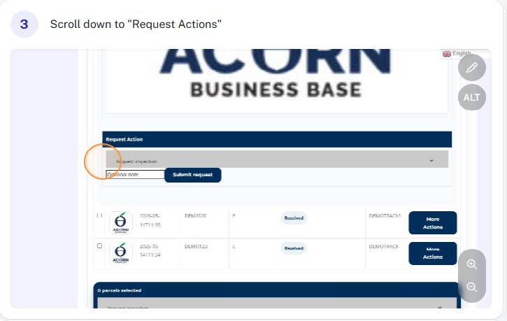 Arrange own courier 3