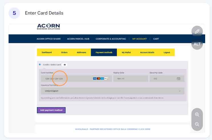 How do I setup auto top up step 5