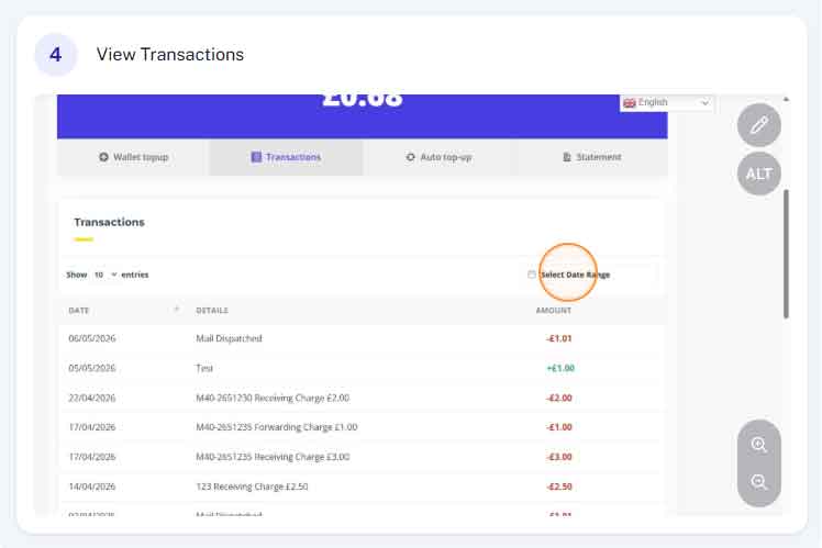 How to view wallet transaction 4
